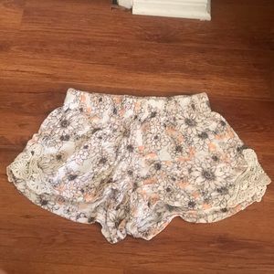 Flower patterned shorts